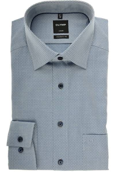 OLYMP Luxor Modern Fit Hemd marine, Faux-uni