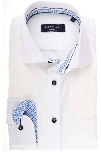 Casa Moda Modern Fit Hemd weiss, Einfarbig