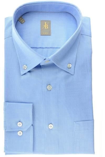 Jacques Britt Hemd - Slim Fit - blau, Einfarbig