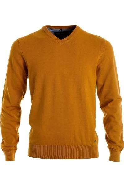 Marvelis Strick - V-Ausschnitt Pullover - gelb