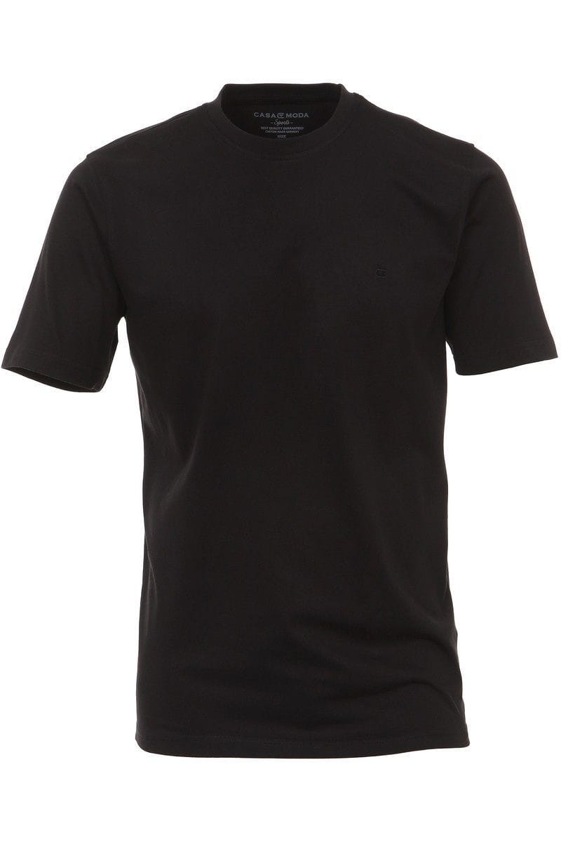 Casa Moda T-Shirt - Rundhals - schwarz, Einfarbig
