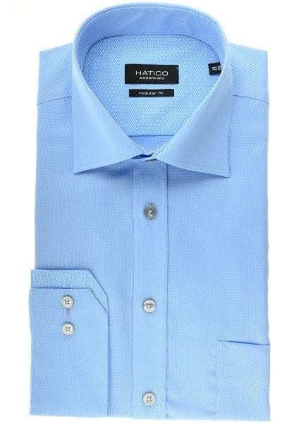 Hatico Hemd - Regular Fit - hellblau, Einfarbig