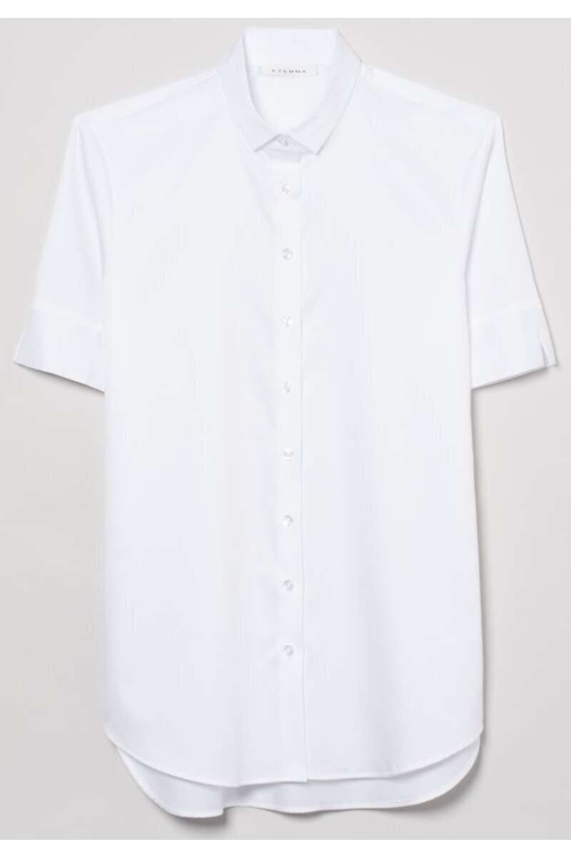 ETERNA Modern Classic Bluse weiss, Einfarbig 42