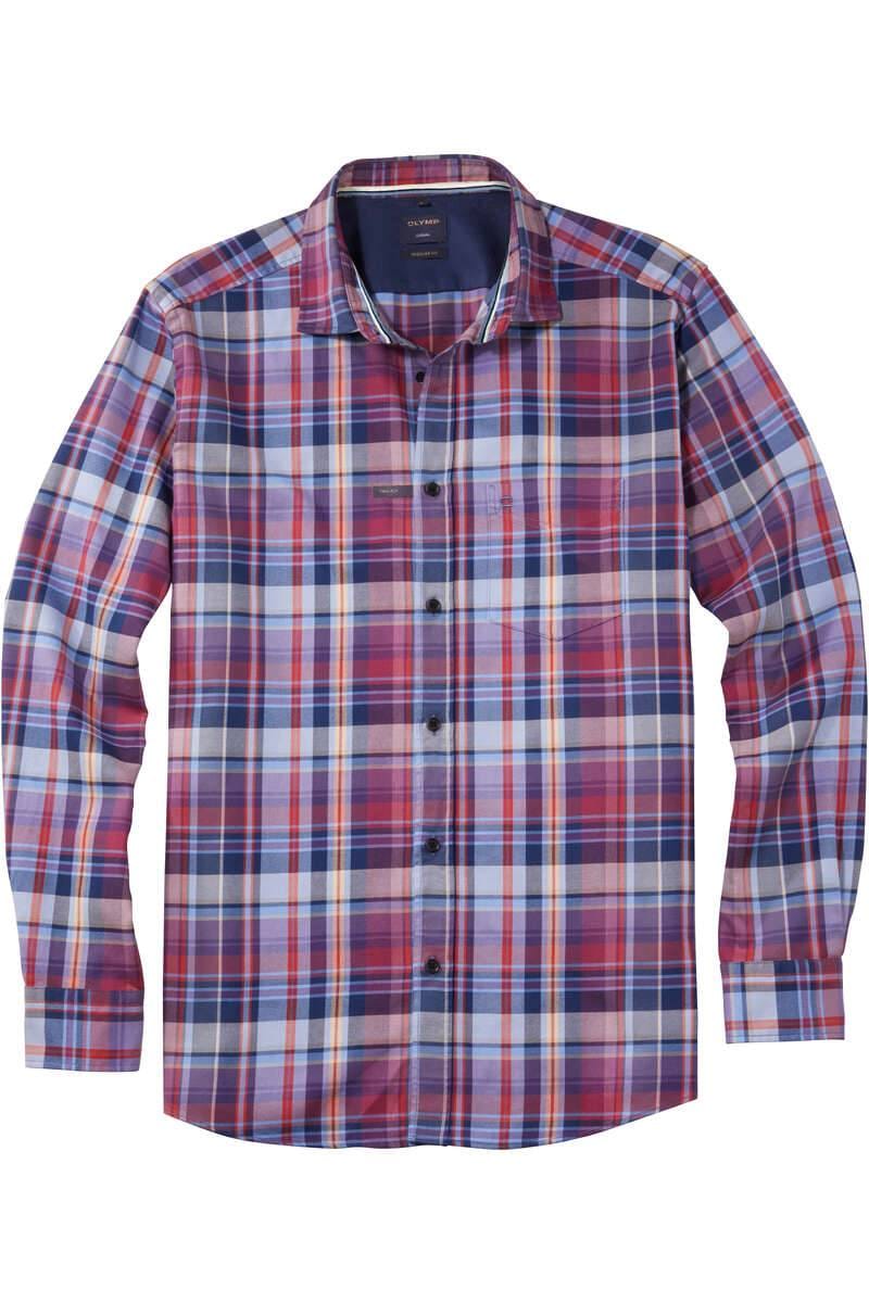 Hochwertiges OLYMP Casual Regular Fit Hemd in der Farbe rot