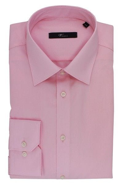 Venti Hemd - Modern Fit - rosa, Einfarbig