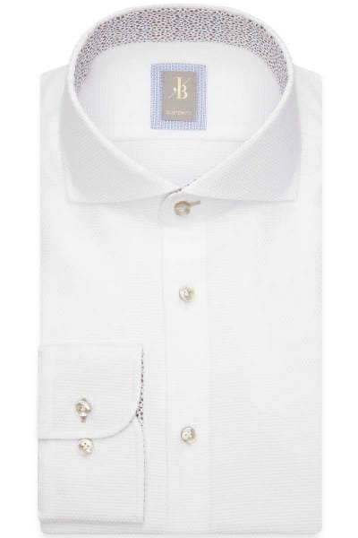 Jacques Britt Custom Fit Hemd weiss, Einfarbig