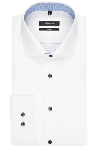Seidensticker Comfort Fit Hemd weiss, Einfarbig