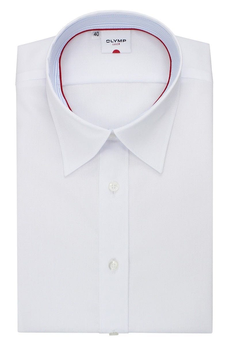 Olymp Slim Fit blouse white, One Colour Hemden.de