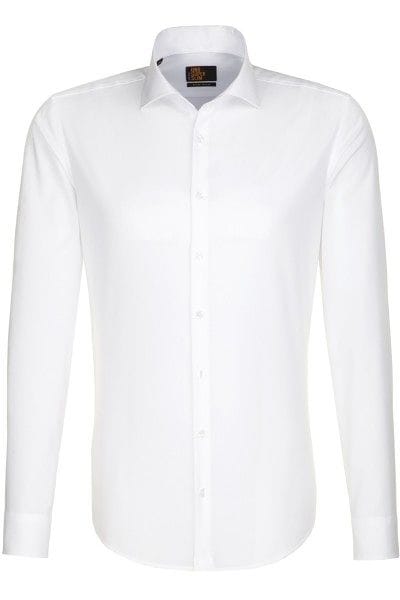 Seidensticker Hemd - Slim Fit - weiss, Einfarbig