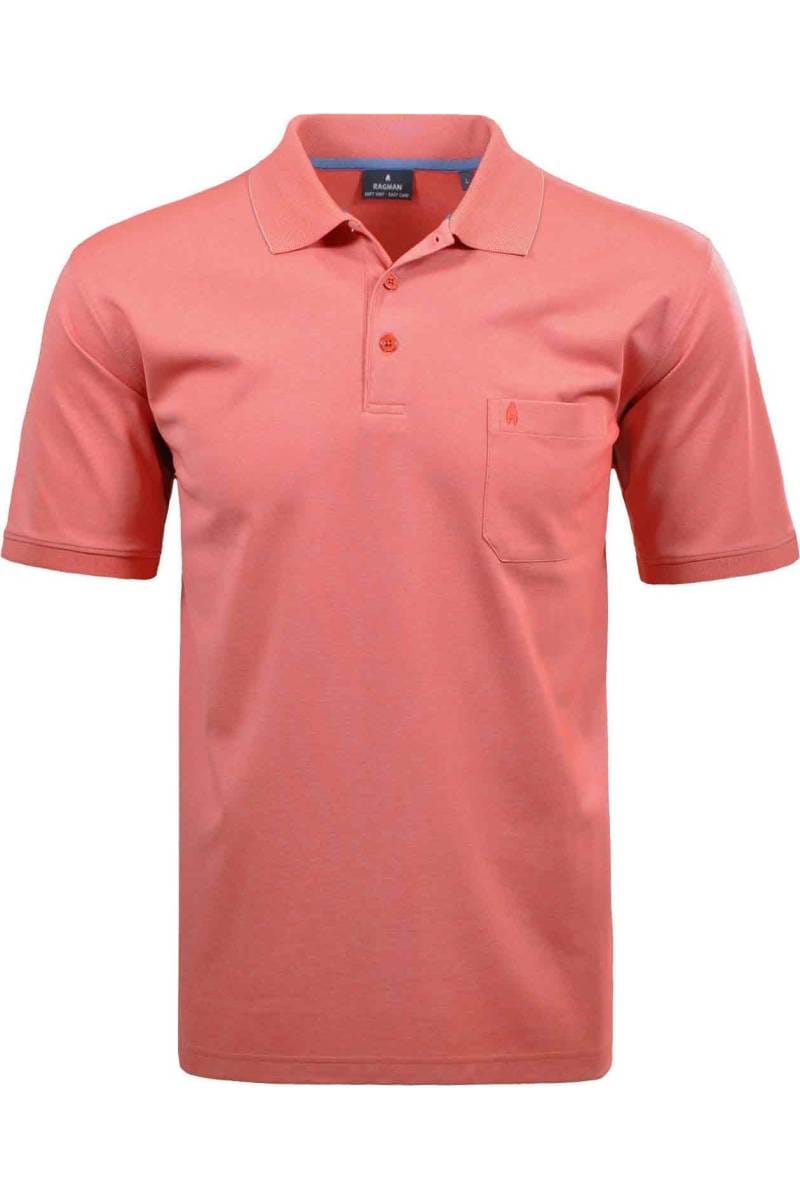 Ragman Heren T-shirt met ronde hals, Grijs, L