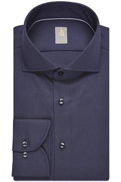 Jacques Britt Hemd - Custom Fit - marine, Einfarbig