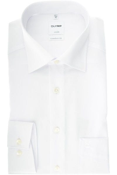 Olymp Hemd - Comfort Fit - weiss, Einfarbig