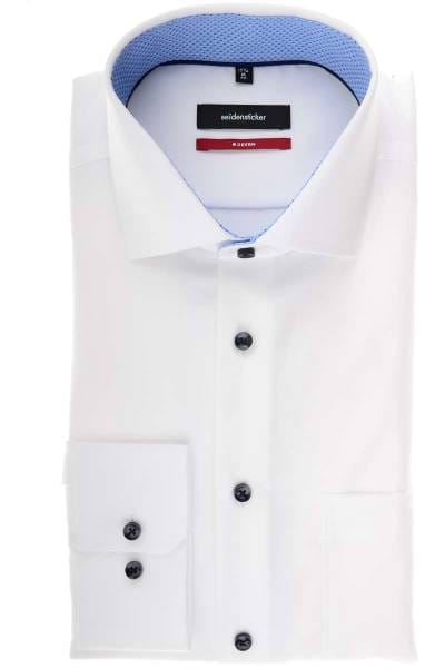 Seidensticker Modern Fit Hemd weiss, Einfarbig