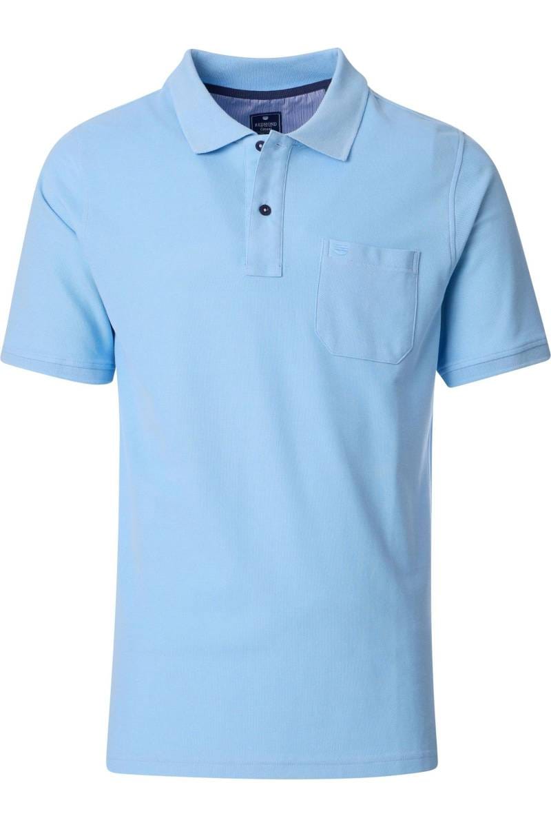 Redmond Casual Modern Fit polo shirt blue, One Colour