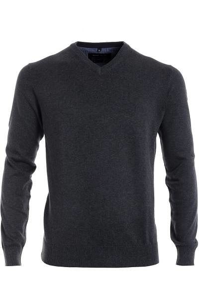 Marvelis Strick - V-Ausschnitt Pullover - anthrazit