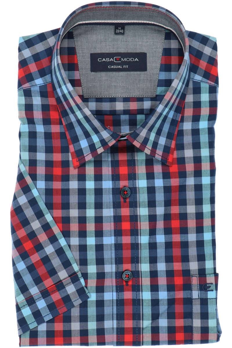 Casa Moda Casual Fit Hemd türkis/blau, Kariert