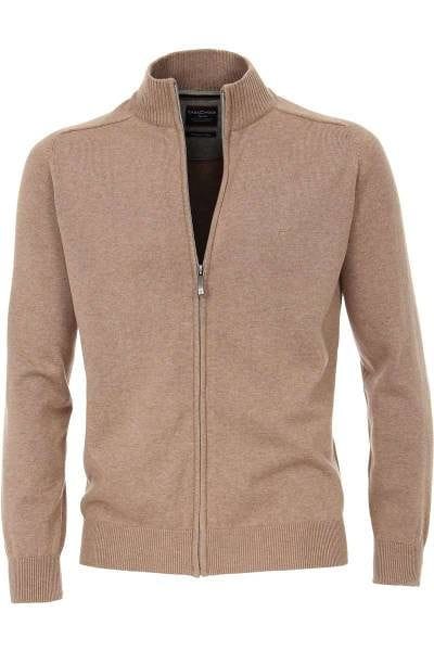 Casa Moda Strickjacke hellbraun, Einfarbig