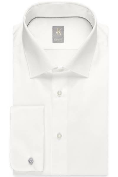 Jacques Britt Hemd - Custom Fit - beige, Einfarbig