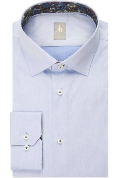 Jacques Britt Custom Fit Hemd blau, Einfarbig