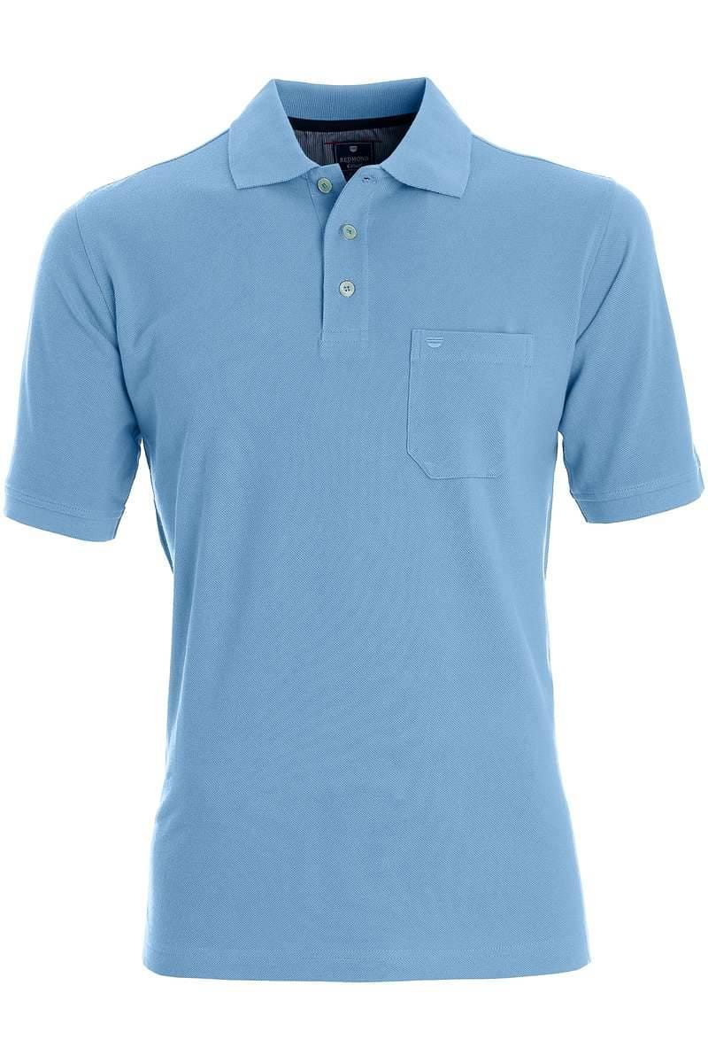 Redmond Casual Poloshirt hellblau, Einfarbig