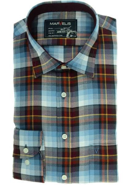 Marvelis Modern Fit Hemd mehrfarbig, Kariert