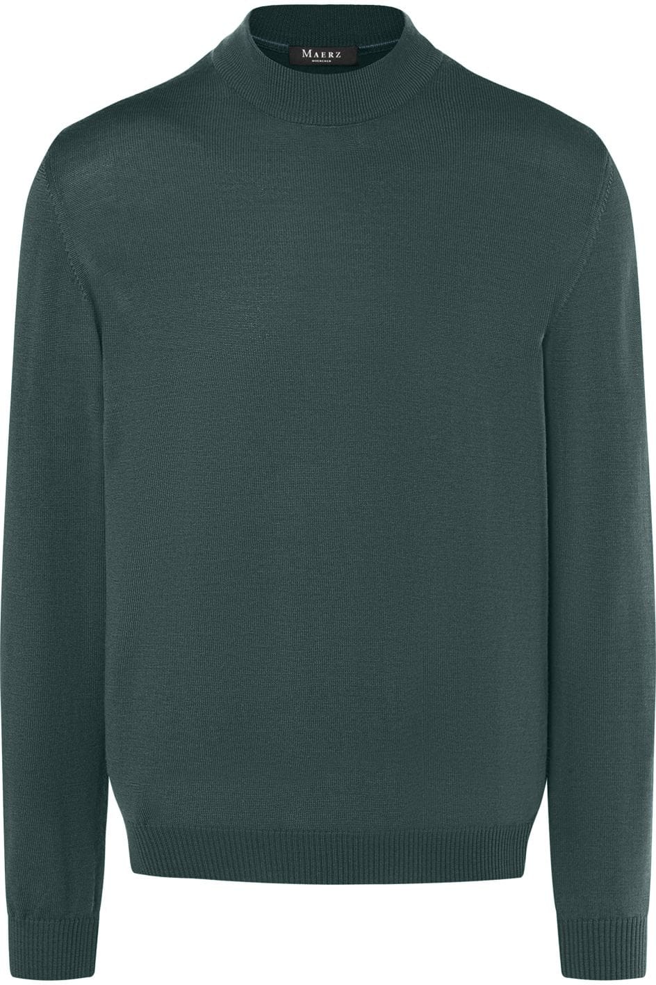 MAERZ Superwash Pullover Bottle Green, Einfarbig 46 MAERZ Superwash Pullover Bottle Green, Einfarbig 46