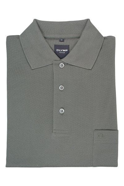 Olymp Poloshirt - Polo - oliv, Einfarbig