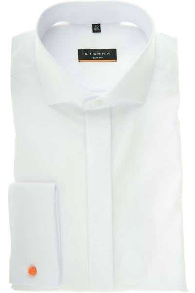 Eterna Hemd - Slim Fit - weiss, Einfarbig