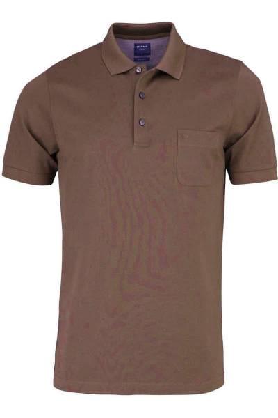Olymp Poloshirt - Polo - oliv, Einfarbig