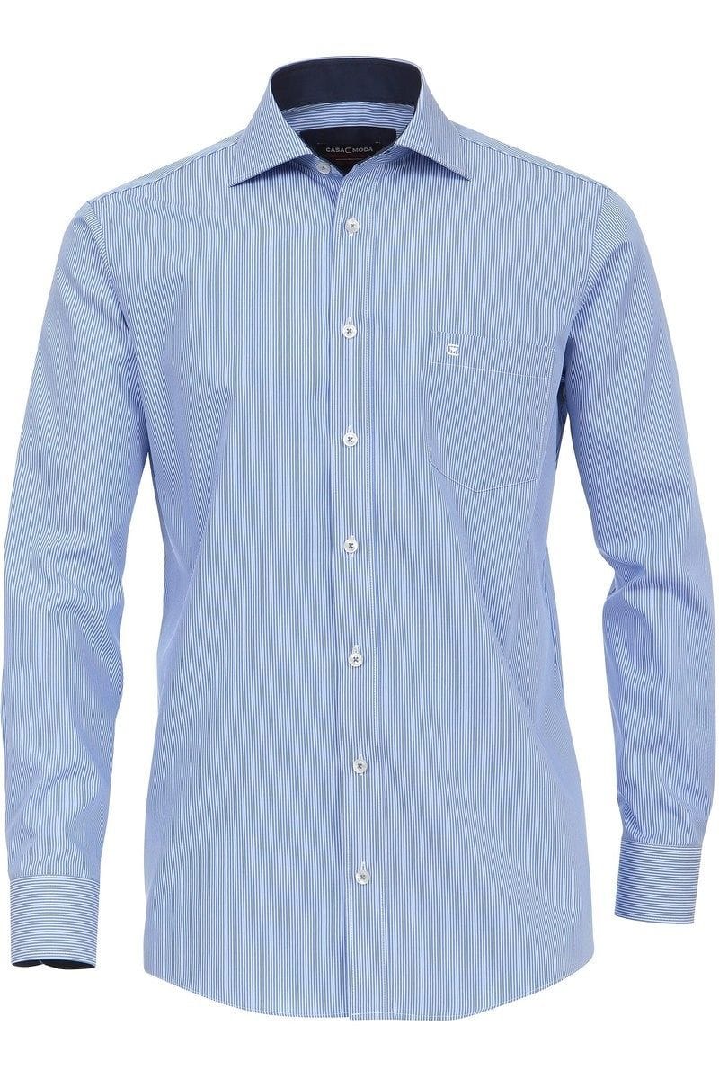 Casa Moda Hemd - Comfort Fit - blue/white, Striped