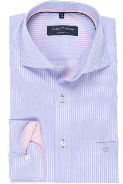 Casa Moda Comfort Fit Hemd blau/weiss, Gestreift