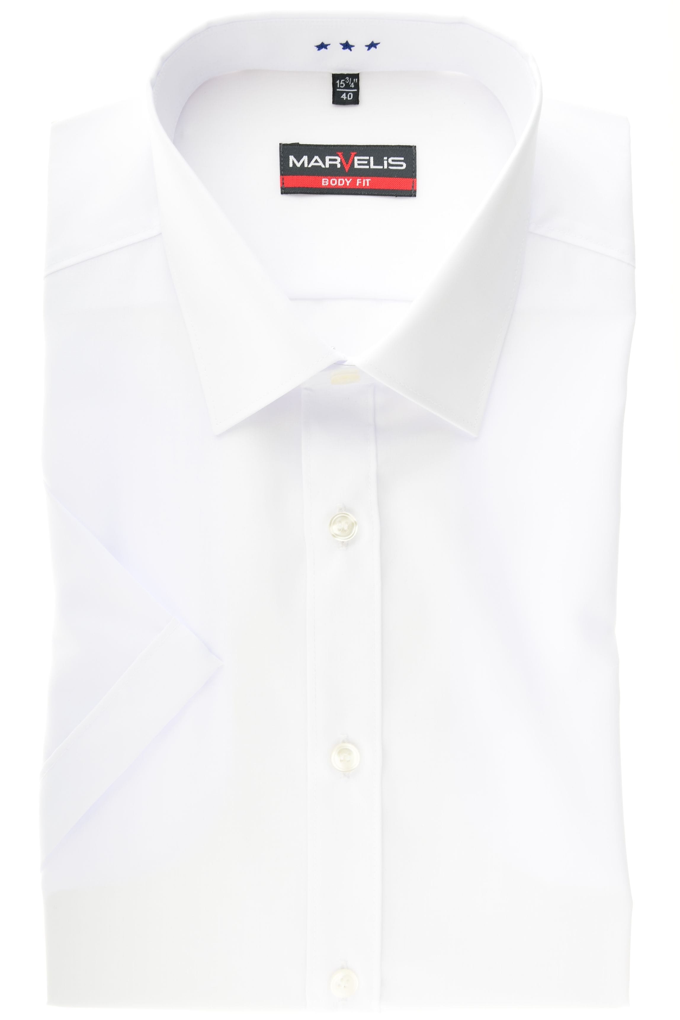 Marvelis Hemd - Body Fit - weiss, Einfarbig 44 - XL Marvelis Hemd - Body Fit - weiss, Einfarbig 44 - XL