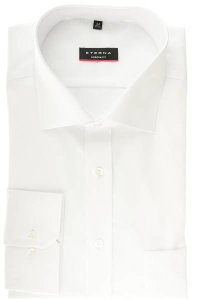 Eterna Hemd - Modern Fit - weiss, Einfarbig