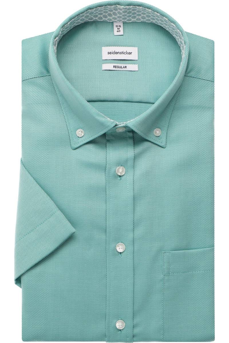 Seidensticker Regular Fit SMART ESSENTIALS shirt Mint Green, Textured | Overhemden.com EN Seidensticker Regular Fit SMART ESSENTIALS shirt Mint Green, Textured | Overhemden.com EN