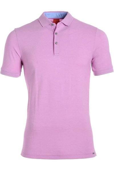 Olymp Level Five Body Fit Poloshirt rose/weiss, Zweifarbig