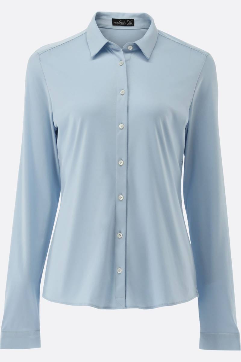 van Laack Slim Fit blouse blue, Patterned