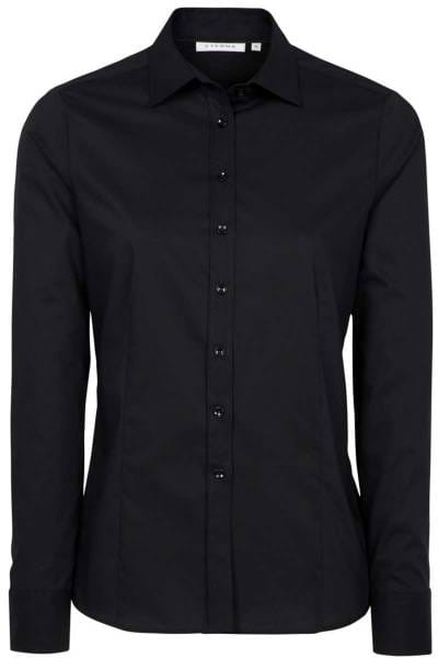 ETERNA Modern Classic Bluse schwarz, Einfarbig