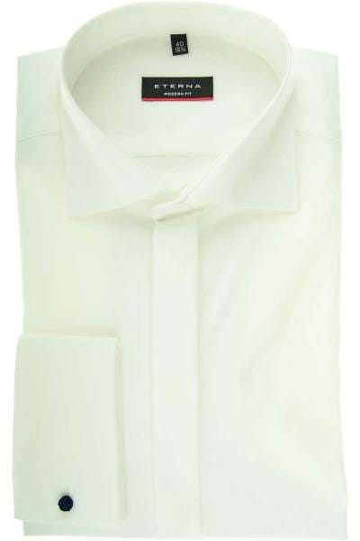 Eterna Hemd - Gala - Modern Fit - beige, Einfarbig