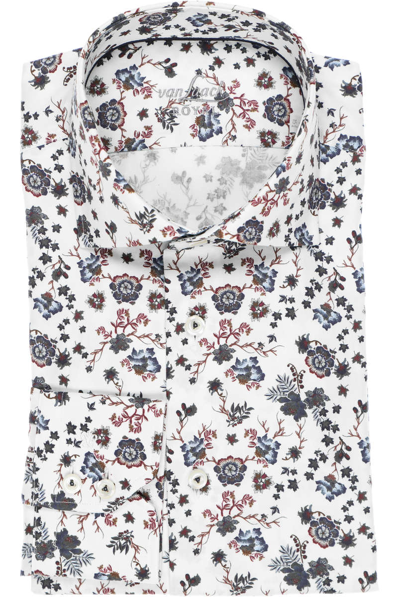 van Laack Tailor Fit Hemd weiss/blau, Blumen 43 - XL van Laack Tailor Fit Hemd weiss/blau, Blumen 43 - XL