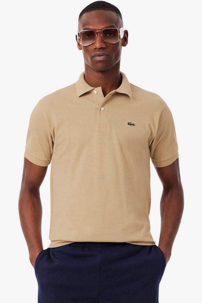 Lacoste Classic Fit polo shirt khaki, One Colour | Businesshemden.com
