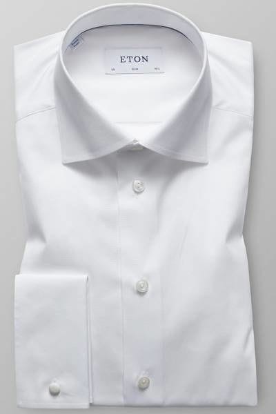 Eton Hemd - Slim Fit - weiss, Einfarbig