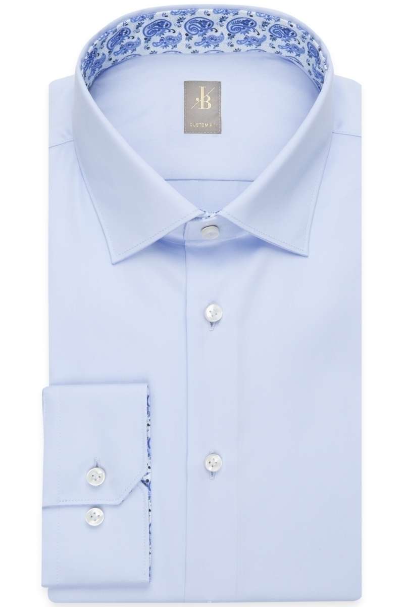 Jacques Britt Custom Fit Hemd hellblau, Einfarbig Jacques Britt Custom Fit Hemd hellblau, Einfarbig