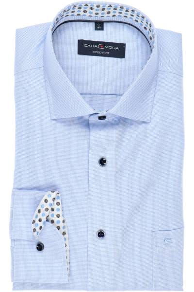 Casa Moda Modern Fit Hemd bleu, Faux-uni