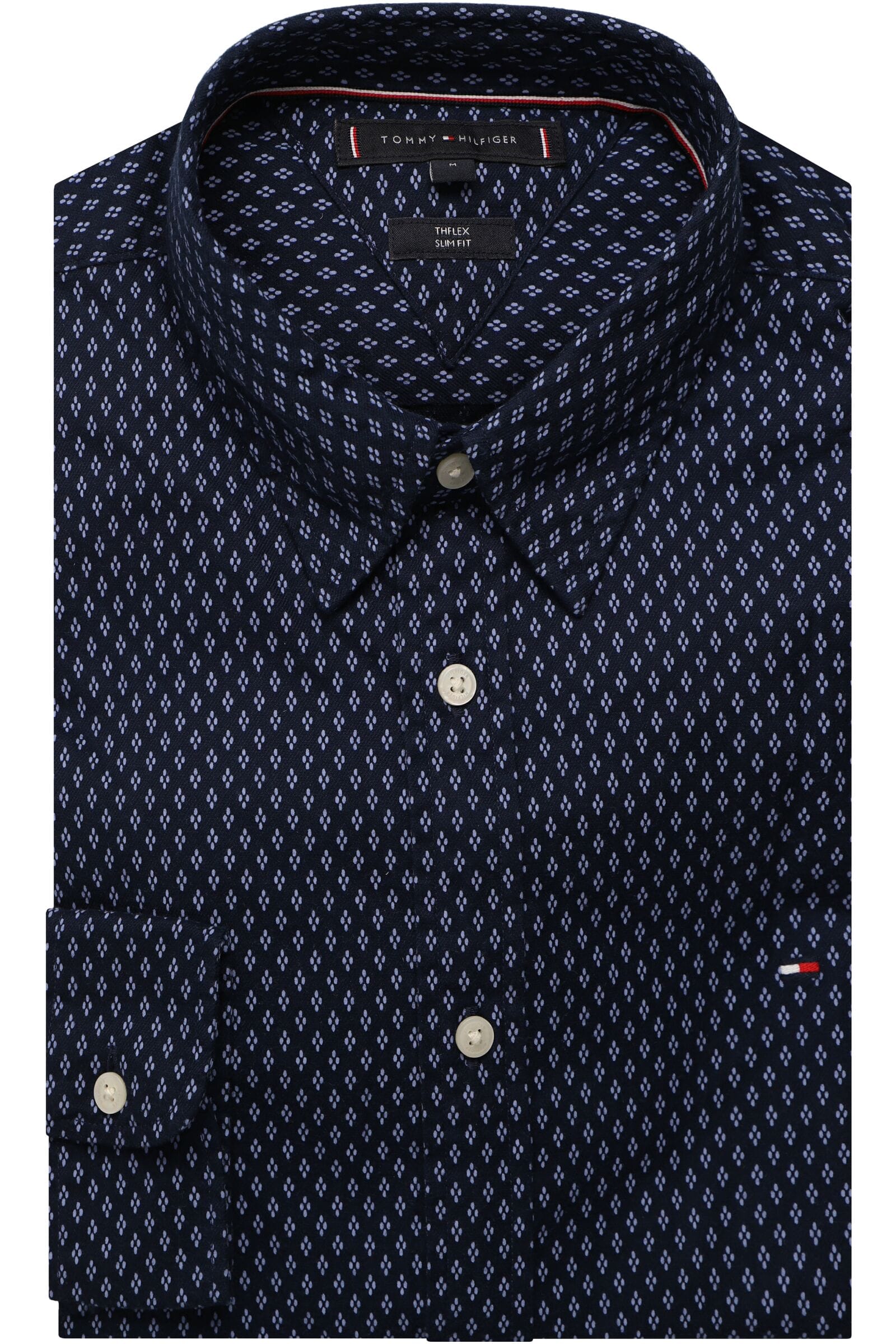 Tommy Hilfiger Slim Fit shirt Carbon Navy / Multi, print |  Businesshemden.com