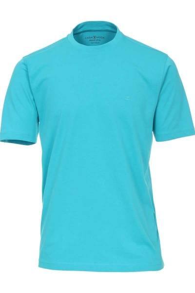 Casa Moda T-Shirt Rundhals türkis, einfarbig