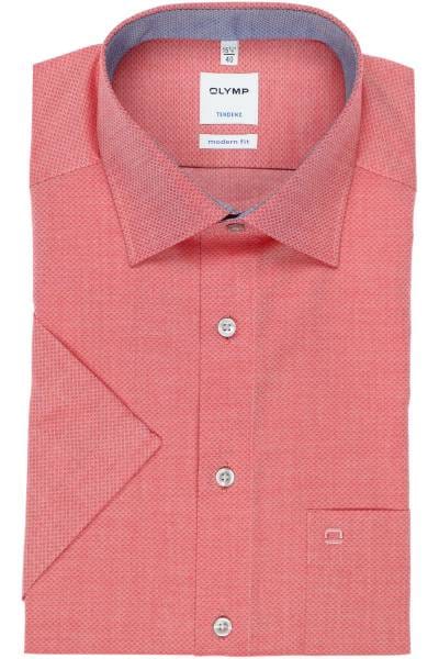 OLYMP Tendenz Modern Fit Hemd rot, Faux-uni