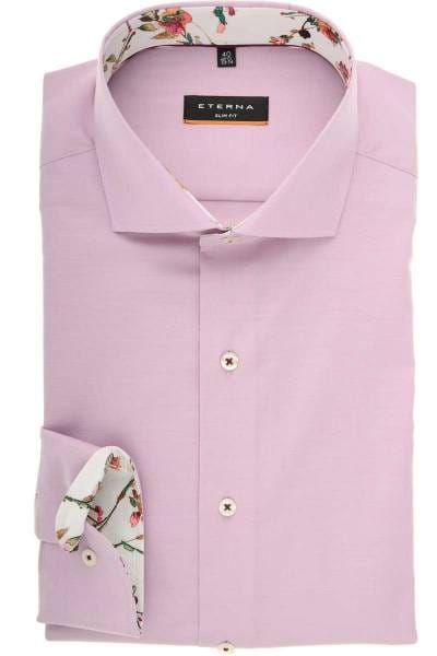 ETERNA Slim Fit Hemd rosa, Einfarbig