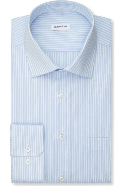 Seidensticker Uomo 493650-11 Camicia, Celeste, 37 - Slim Fit, Facile Stiratura, Cotone Traspirante, Ideale Per Ufficio E Tempo Libero.