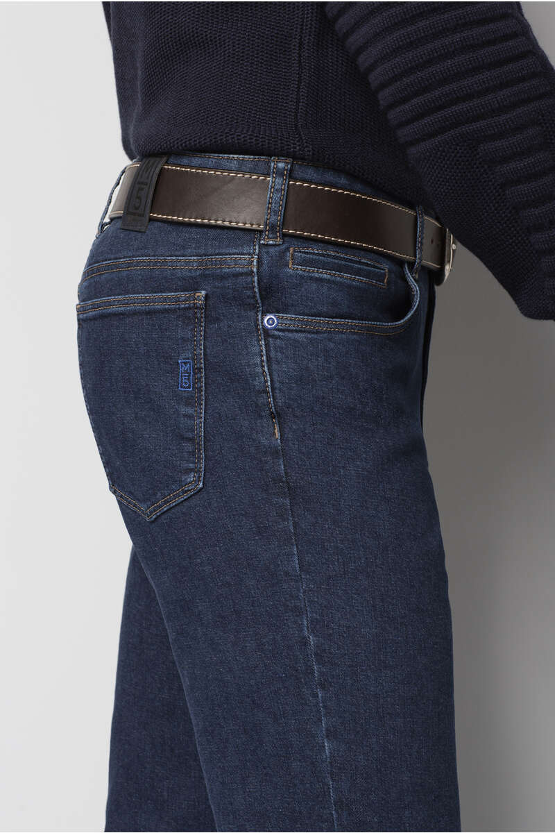 Meyer Herren belt aus 100 leather 4,0 cm dark brown, One Colour