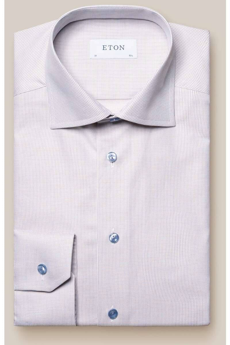 Eton Contemporary Fit shirt purple Textured Businesshemden